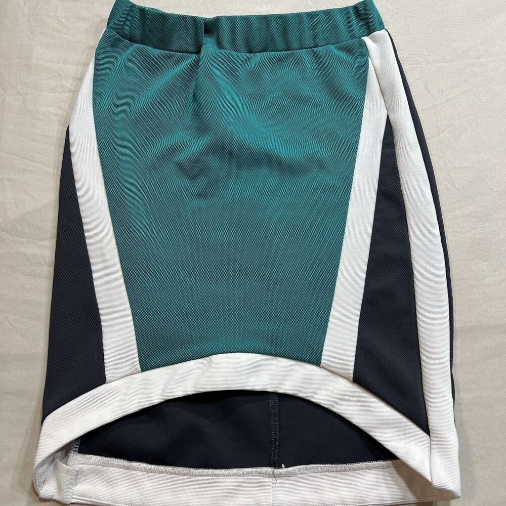 Akira Chicago Color-Block Mini Skirt Medium Green Black Athletic Streetwear M